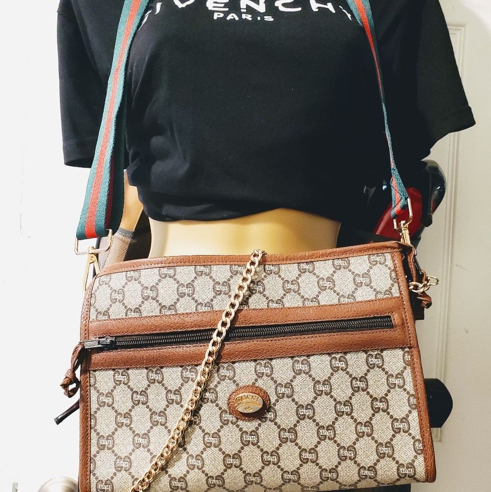 **SOLD On Mercari** Authentic Optional Crossbody & Chain Clutch